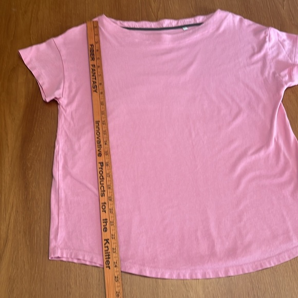 Boden Super Soft Short Sleeve T-Shirt, Boat Neckline, Dusty Rose, Size 12 - Picture 6 of 13